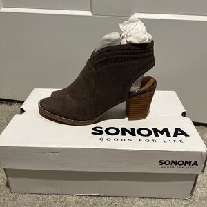 Sonoma Women's Mushroom Open-Toe Heel Boots